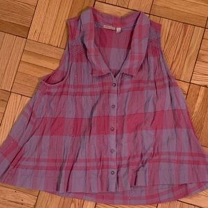 Cute plaid Holding Horses top with glitter stripe